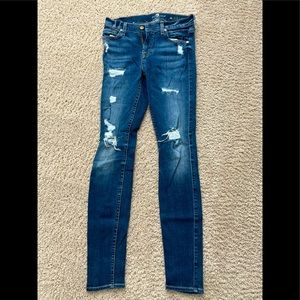 7 for all mankind jeans.  The skinny, size 25